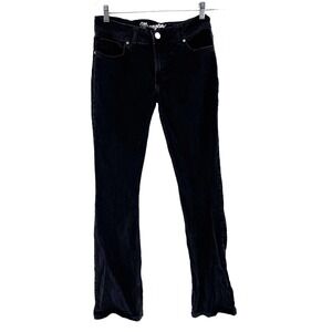 Wrangler Mid Rise Black Boot Cut Jeans Womens Size 7 Black Western Cowgirl Rodeo